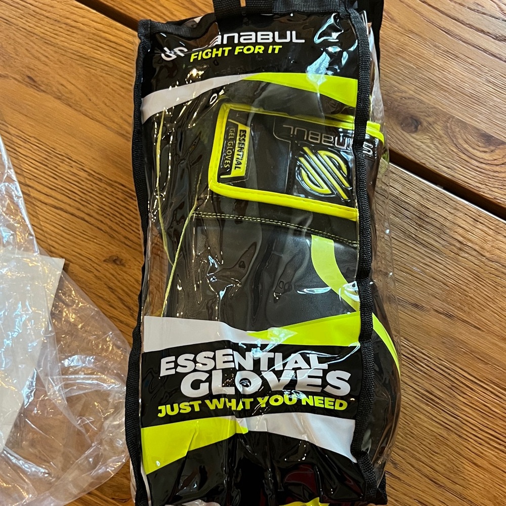 Black and Yellow Essential Gloves